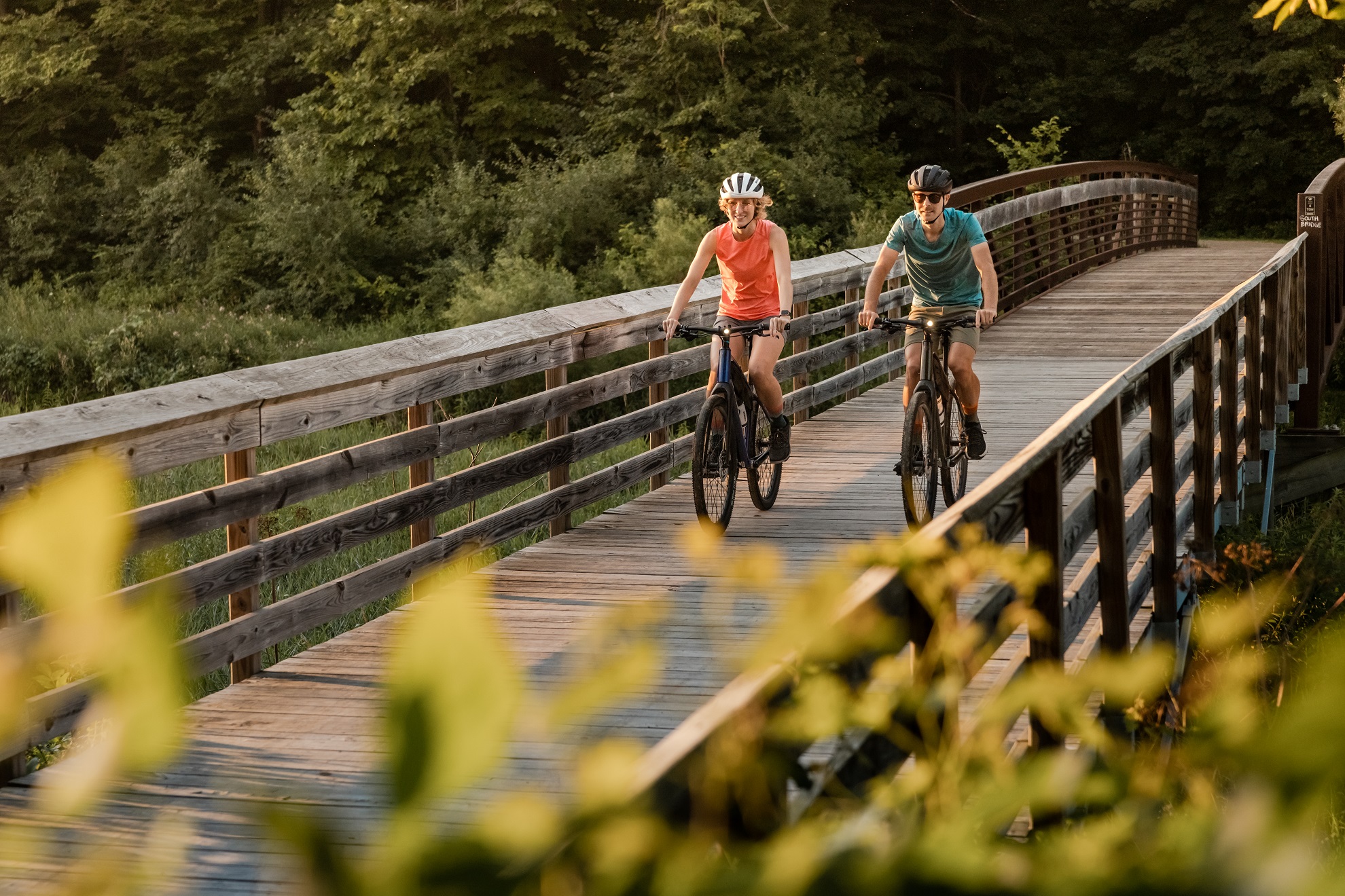 velos sur un pont