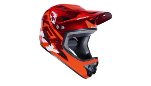 casque down hill red