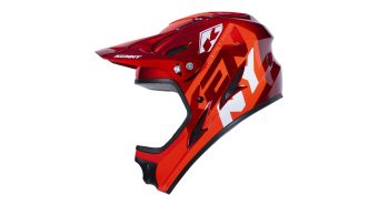 casque down hill red